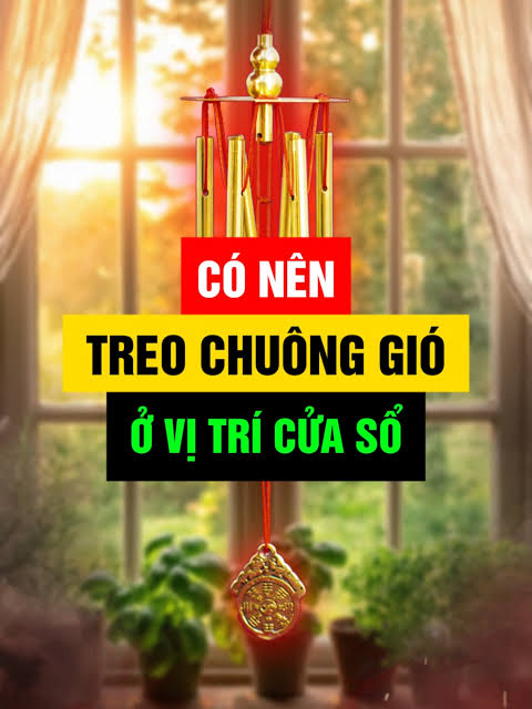 Lưu ý an toàn khi treo chuông gió trong nhà