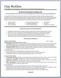 military to civilian resume sample and