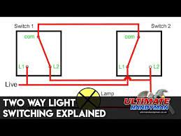 Two Way Light Switching Explained Youtube Bathroom Light Switch Bathroom Lighting Light Switch