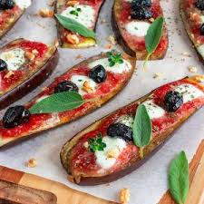 Aubergine Grillee Au Four A La Mozzarella Mes Recettes Healthy En 2020 Recette Recette Healthy Aubergines Grillees Au Four