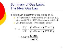 Values of r (gas constant). Chapter 12 Gases And Kineticmolecular Theory 1 Chapter