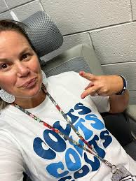 New office chair and knit cardigan