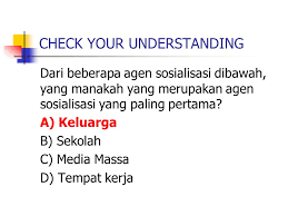 Agen ini baru didapatkan setelah seorang anak penutup kesimpulan sosialisasi terjadi sepanjang hidup, mulai dari lahir sampai ajalnya tiba. Agen Agen Sosialisasi Ppt Download