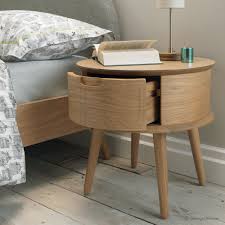 Free delivery and returns on ebay plus items for plus members. Bedroom Teak Wood Round Nightstand With Single Drawer And Four Legs For Bedroom Furniture Ideas Round Nightstand Contemporary Nightstand Oak Nightstand