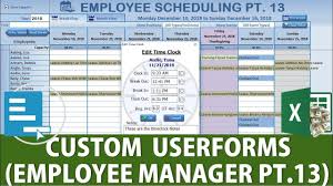 Create This Amazing Excel Custom Userform On Right Click Employee Manag Excel Tutorials Excel I Need A Job