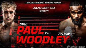 The camps of tyron woodley and jake paul got into a heated confrontation that resulted in tyron woodley storming out of the room after the press conference for his boxing match with jake paul. Boxig Jake Paul Vs Tyron Woodley Full Fight Card Start Time Tv Channel Watch Live Stream Graphic Arts Media
