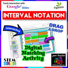 Interactive And Paperless Google Interval Notation Match Up Activity Great Practice For Such An Important Notations Interactive Graph Special Education Math