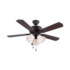 All 4 of them are on. Canarm Cf42rue5ra Oil Rubbed Bronze Rue 3 Light 5 Blade Hanging Ceiling Fan Lightingdirect Com