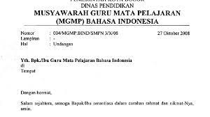 1 ( satu ) berkas perihal: Pengertian Surat Undangan