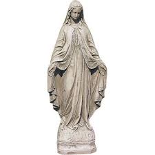 Madonna Cast Stone Garden Statue In 2020 Stone Garden Statues Garden Statues Statue