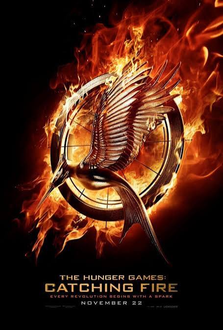 HUNGER GAMES CATCHING FIRE MOVIE POSTER DS ORIGINAL VF 27x40 JENNIFER  LAWRENCE