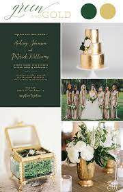 4 Perfect Gold Wedding Invitation Color Palette Ideas Green Gold Weddings Green Themed Wedding Gold Wedding Colors