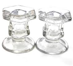 Shop online at partylite today. Pair Of Glass Taper Candle Holders Short Design