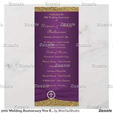 50th Wedding Anniversary Vow Renewal Program Zazzle Com 50th Wedding Anniversary 50th Wedding Wedding Renewal Vows