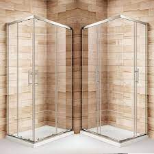 Elegant 1000 X 700mm Reversible Framed Corner Entry Sliding Shower Enclosure 6mm Tempered Glass Shower Cubicles Shower Enclosure Glass Shower
