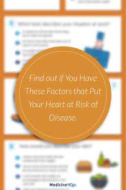 What Is Your Heart Health Risk Risk Factors And Quiz Disease Health Risks Heart Disease Symptoms