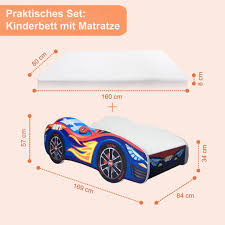 Baubeschreibung vom bau eines kinderbettes aus holz in mehreren teilen. Alcube Kinderbett Autobett Pkw Burning Flame Kaufland De