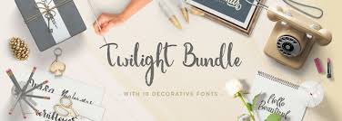 Also, the designer adds more curves to it just for making it cooler. Twilight Bundle Font Bundles