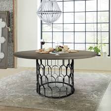 Gatsby Concrete And Metal Round Dining Table Walmart Com Metal Round Dining Table Dining Table Round Dining Table