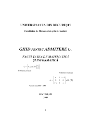 Decizia facultății a fost validată de consiliul de administrație al universității din bucurești din data de 14.09.2020. Pdf Universitatea Din Bucuresti Facultatea De MatematicÄ Si InformaticÄ Ghid Pentru Admitere La Facultatea De MatematicÄ Si InformaticÄ Cristian Stern Academia Edu