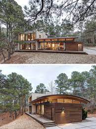 This modern home with interesting architecture in mexico has become for its owners a real refuge from the bustle of the city, because the picturesque nature in which it is immersed is just incredible. 18 Modern Houses In The Forest