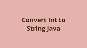 We can convert string to an int in java using integer.parseint() method. Convert Int To String Java