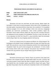 Menggalakkan pelajar menyertai aktiviti kokurikulum di sekolah ? Jurnal Masalah Tingkah Laku Pelajar Gak Patii