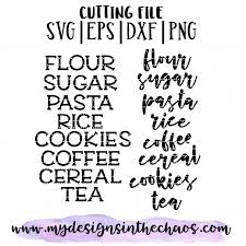 Pantry Organization Labels My Designs In The Chaos