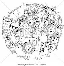 Make a fun coloring book out of family photos wi. Circle Shape Coloring Vector Photo Free Trial Bigstock