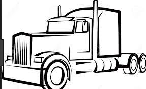 Free Free 331 Svg Simple Semi Truck Outline SVG PNG EPS DXF File