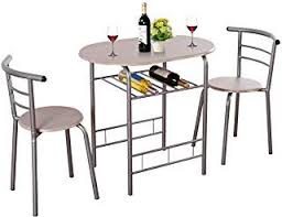 Shop for small bistro table online at target. Amazon Com Two Person Table Bistro Table Set Space Saving Apartment 3 Piece Dining Set