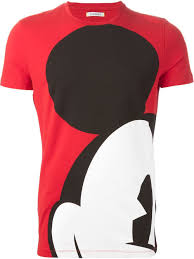 Bis zu 30% reduziert aktion: Iceberg Mickey Mouse Print T Shirt Farfetch Com Mickey Mouse T Shirt Personalized T Shirts Mens Tshirts