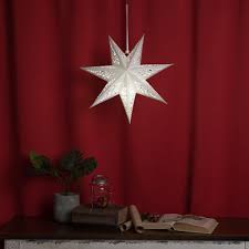 17inch White Chirstmas Star Lanterns Gold Hanging Star Etsy Paper Star Lanterns Star Lanterns Paper Lanterns