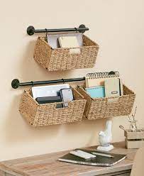 hanging seagrass wall baskets on basket and crate home decor best plants for partial sun