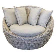 peanut chair kubu grey mini couch fabric armchairs chair