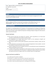 The real truth why sok… Sop Site Imprest Management Draft