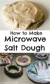 Microwave Salt Dough In The Playroom Salt Dough Projects Salt Dough Crafts Salt Dough
