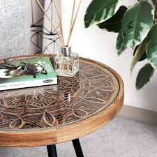 Living room modern end tables. Maddi Side Tables Inspired By The Mandala Patterns Archi Living Com