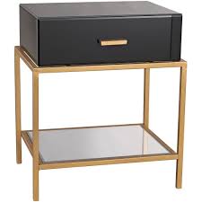 Etihad Side Table Black Side Table Dimond Home Side Table With Drawer