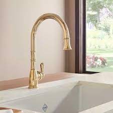 The Rohl Perrin Rowe Georgian Traditional Pull Down Faucet Is Made In Great Britain Brass Kitchen Faucet Kitchen Faucets Pull Down Traditional Kitchen Sinks