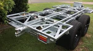 You will need a steel single axle trailer, aluminum side walls, 2*3 framed construction, and few more supplies. Heavy Duty Off Road Tandem Trailer Chassis R A S V 4 4