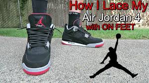 Have an air jordan iv? How I Lace My Air Jordan 4 Youtube