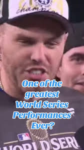 Freddie Freeman has just led the Dodgers to a doninant World Series win. He  broke records, and battled a painful injury, making this one of the more  legendary showings of recent memory. Competition is ...