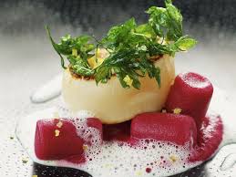 Rote Bete Nockerl Mit Jakobsmuschel Rezept Nockerl Jakobsmuscheln Rezept Rezepte