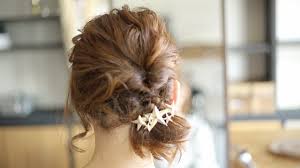 ピンなし簡単くるりんぱでベレー帽ヘアアレンジミディアムボブ