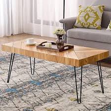 Amazon Com Hairpin Coffee Table In 2020 Coffee Table Design Modern Coffee Table Wood Living Room Table