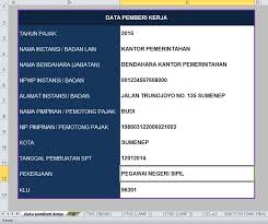 Formulir perubahan data wp per 20 2013 cara update data wajib pajak. Download Formulir Pendaftaran Npwp Pribadi Excel