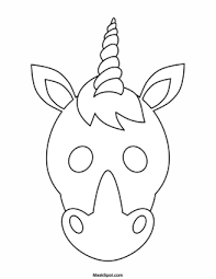 Print it out at 100% or full size, and i highly recommend printing on cardstock so the mask will be a bit sturdier. Printable Unicorn Mask