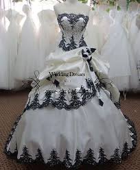 Vintage Black White Gothic Ball Gown Wedding Dress Bridal Gowns Formal Dresses Gothic Wedding Dress Black Wedding Dresses Ball Gowns Wedding