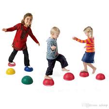 Yoga Half Ball Fitness Equipment Kids Elder Durian Ball Massage Mat Ball Exercise Balance Ball Point Gym Yoga Pil Ball Exercises Yoga Ball No Equipment Workout